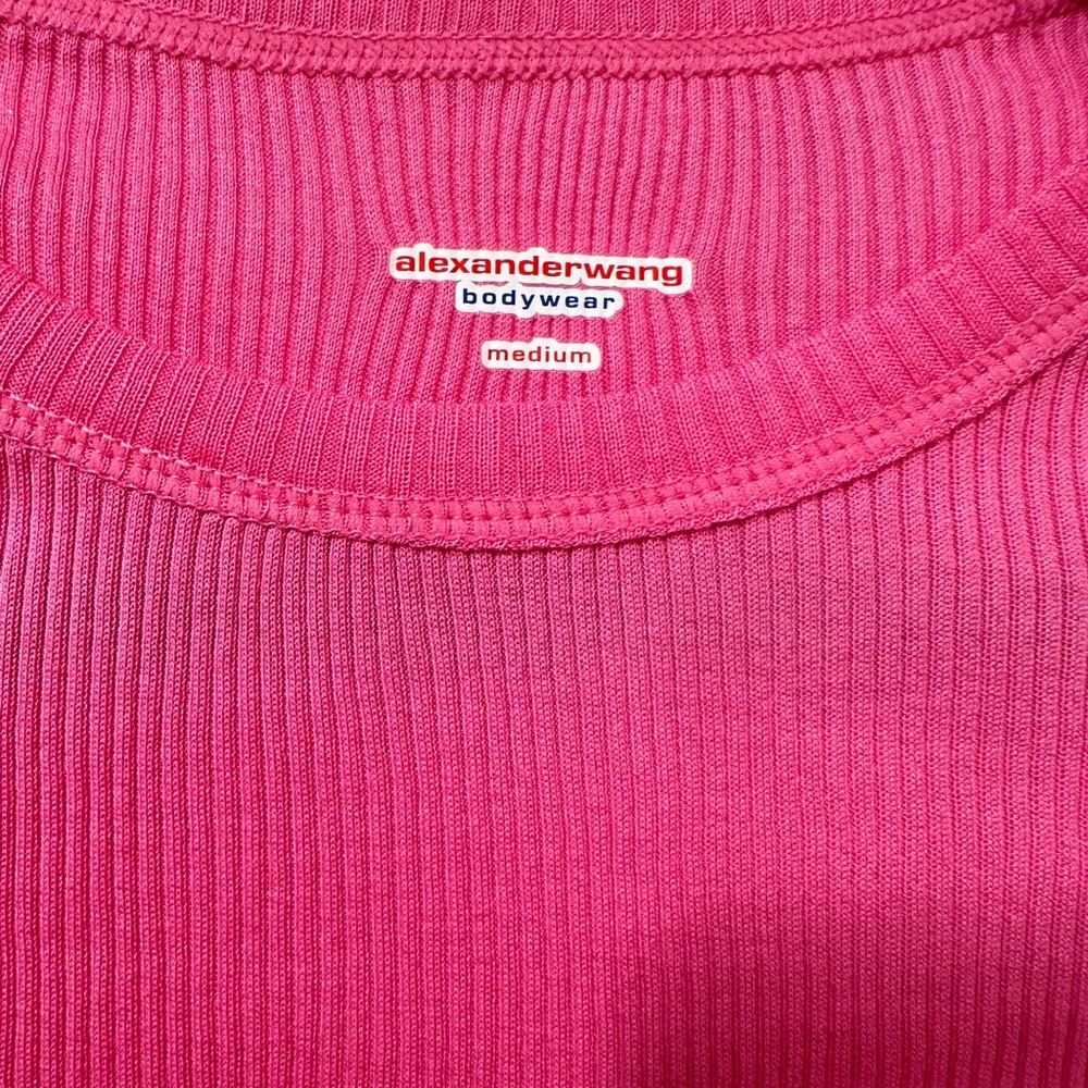 Alexander Wang Long-Sleeve Pink Bodycon Mini Dress - Picture 4 of 6
